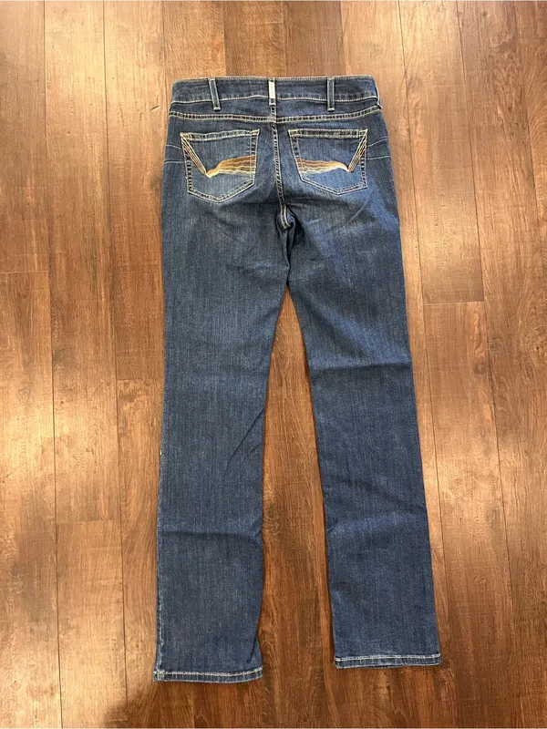 Ariat REAL Straight Leg Jeans Womens 31 XL Perfect Rise Analise Straight Leg - Image 5