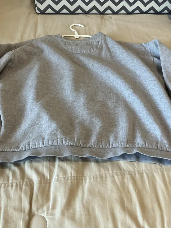 Vintage Y2K Ralph Lauren Chaps Heather Gray Logo Crewneck Sweatshirt XL - Image 9