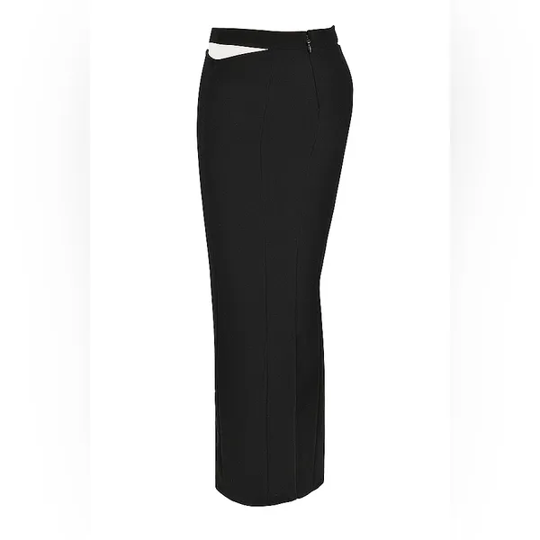 House of CB MARTINEZ Robe Noire Longue Ouverte skirt, Size Small, $190 - Image 3