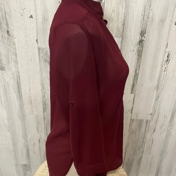 Akira Burgundy blouse - Image 5