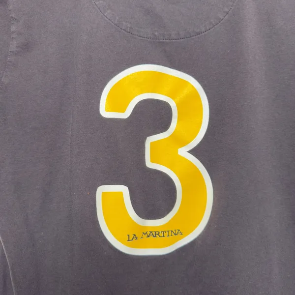 La‎ Martina Women T-Shirt Small Black Polo World Cup IX Miami Beach Graphic Tee - Image 7