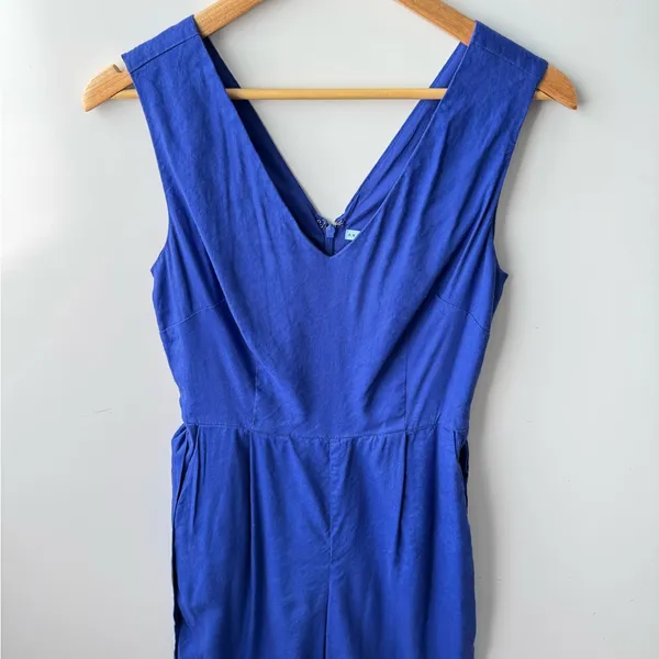 Antonio‎ Melani Royal Blue Sleeveless Jumpsuit Size 2 - Image 3