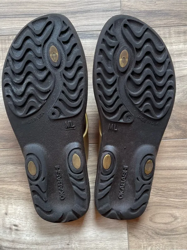 Okabashi Womens Maui Flip Flops Thong Sandals Size ML Made In USA - Image 6