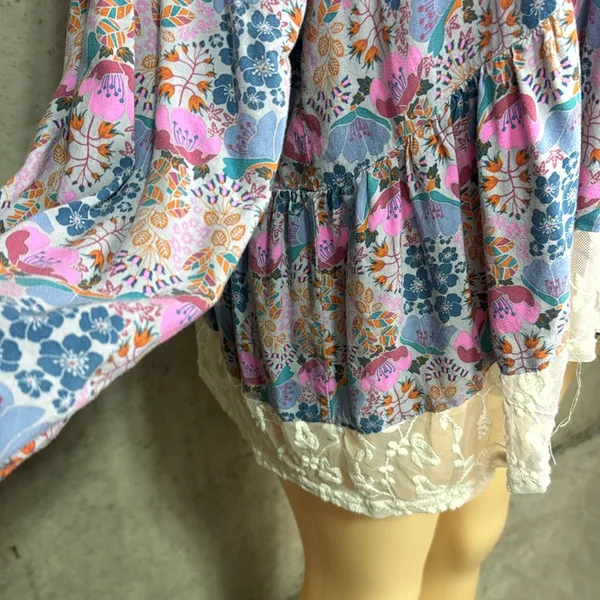Matilda Jane Sew Perfect Tunic Top Womens Lace Tassel Floral Lace Boho 1X - Image 4