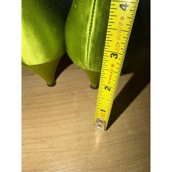 Christian‎ Louboutin Satin Open Toe Red Sole Pump Sz 40 - Image 4