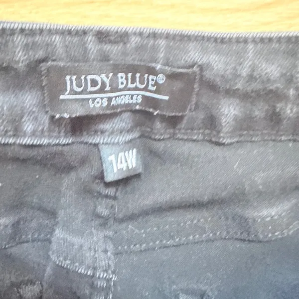 Womens Judy blue High Rise Skinny Jeans Faded Black Denim 14W JB88757 - Image 2