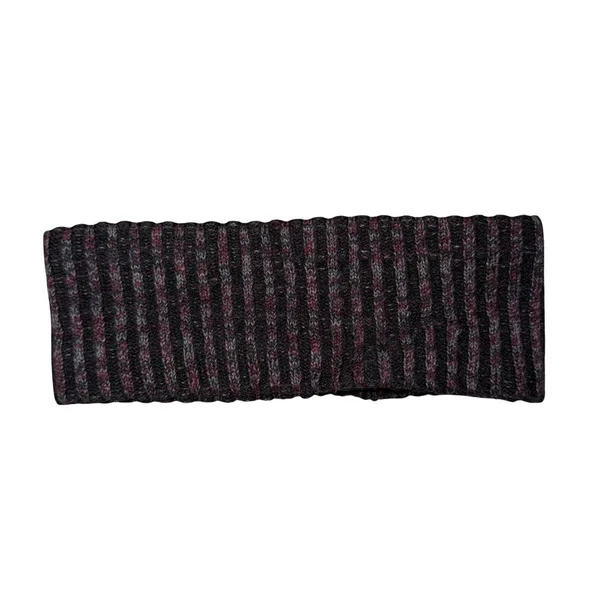 Lululemon Headband Women OS Purple Striped Excellent Fleece Lined Knit Wool - Image 2