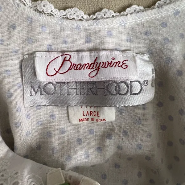 🌸 Vintage Brandywine Motherhood Nightgown – Made in USA – Size Large 🌸 - Image 4