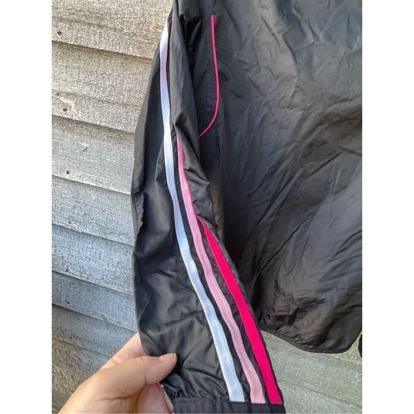 Adidas size S lightweight running jacket reflective stripes - Image 7