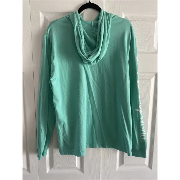 Disney Parks Walt Disney World Mickey Mouse Hoodie Womens L Mint Green Cotton - Image 5