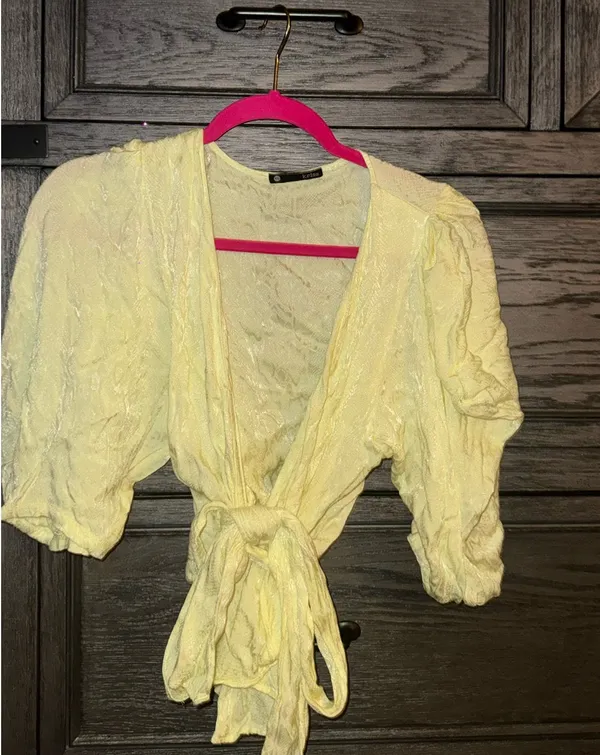 Revolve Krisa Puff Sleeve Wrap Top  - Image 3