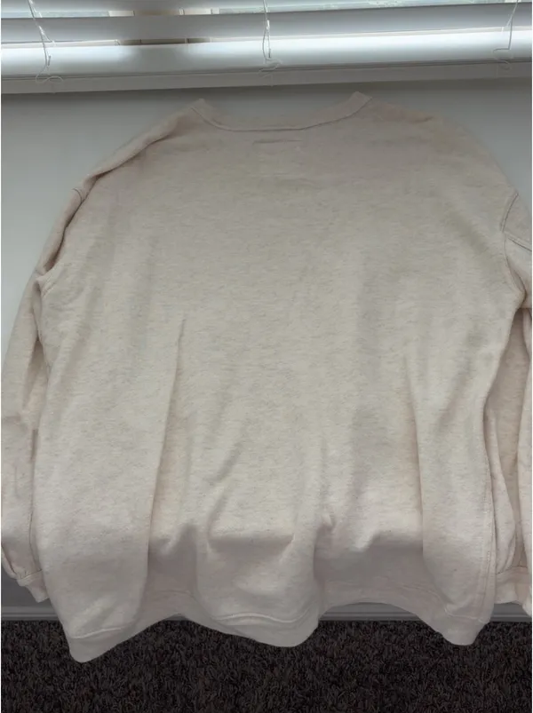 aerie heather cream sweatshirt - Image 2
