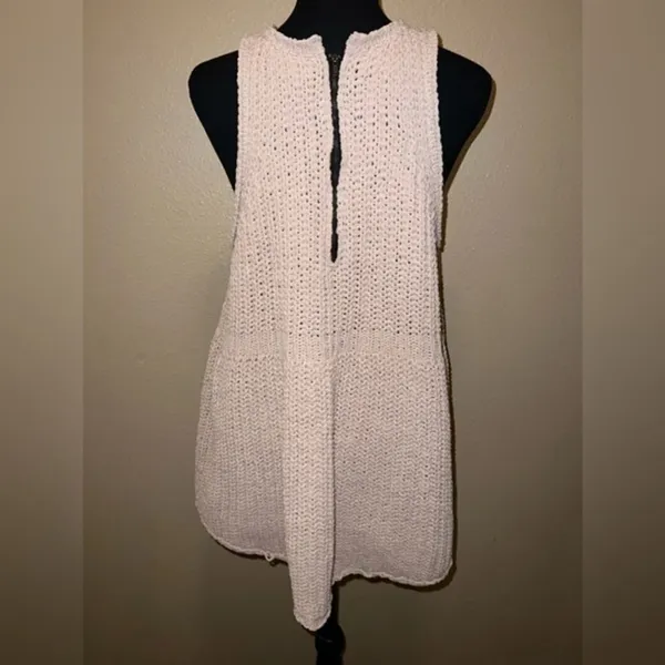 POL Chenille Chunky Knit Tunic Sleeveless Sweater Tank‎ Top small - Image 4