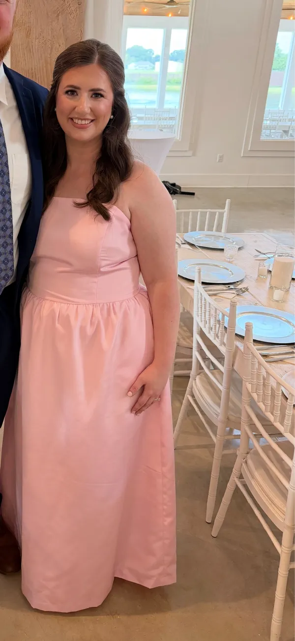 Baby Pink Bridesmaid Dress - Image 3