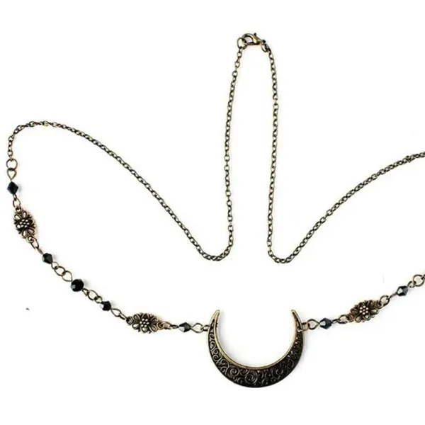 Crescent Moon Head Chain Vintage Style Headwear Hollow Pattern Gypsy‎ Bohemian - Image 4