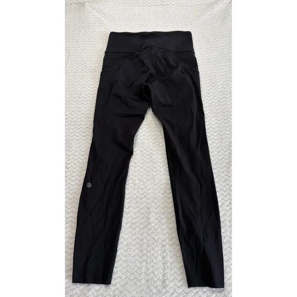Lululemon Fast and Free High-Rise Tight 25 Nulux Black Running Leggings Size 6 - Image 4