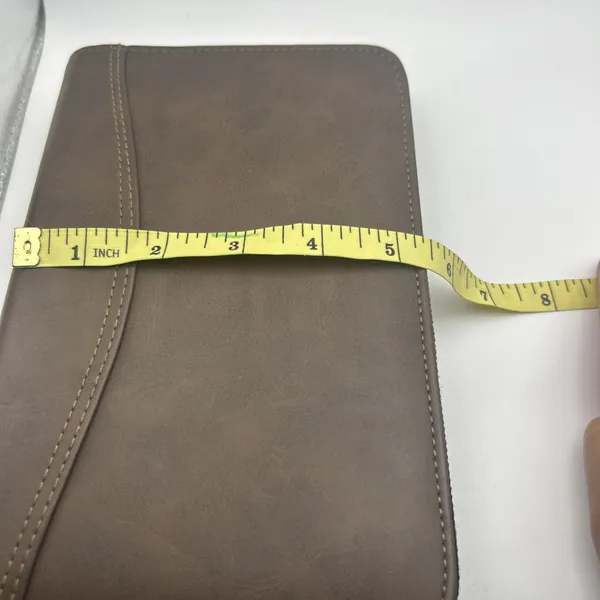 AT-A-GLANCE Brown Zippered Organizer Day Planner Binder w/ Ring Binder - Image 7