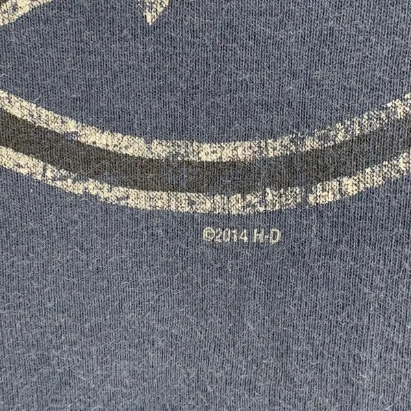 Harley Davidson Women's Henley V Neck Long Sleeve 2013 Nevada Navy Size Medium - Image 5