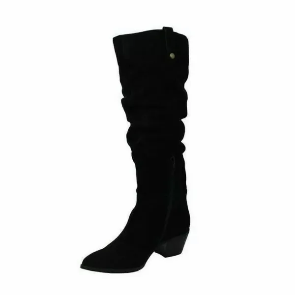 NEW INC International Concept Leather Slouchy Boot Black SZ-8 - Image 5