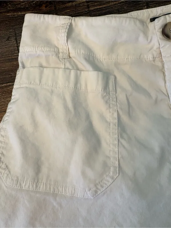 Anthropologie Maeve Colette Pants Womens 29 White Wide Leg Cropped - Image 5