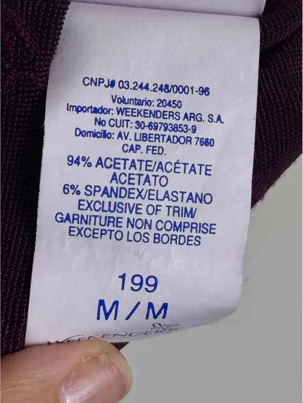 Weekenders Vintage Y2K Purple Jacquard Mock Neck Sleeveless Top M Made Canada - Image 4