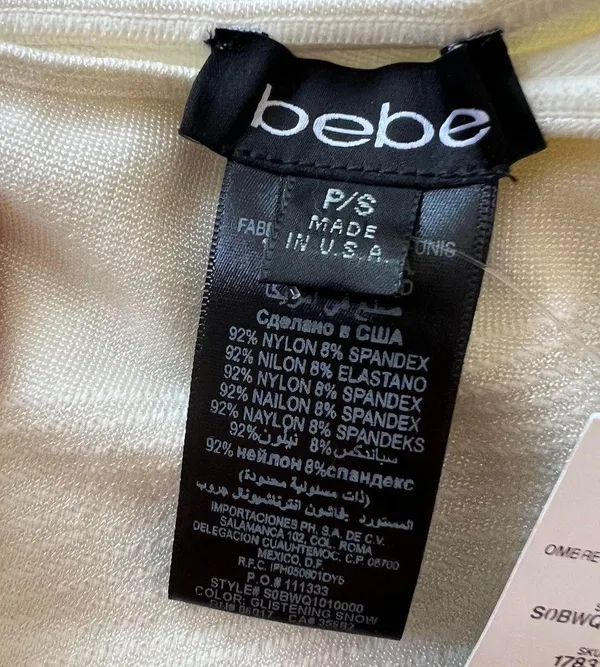 Bebe White  Y2K One Shoulder Dress - Image 5