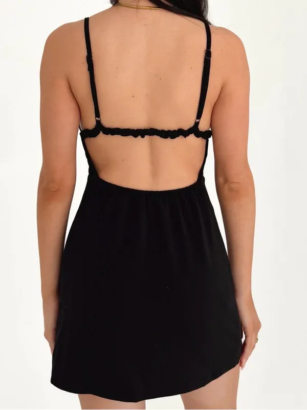 NWT Grey Bandit Black Mini Dress - Image 2