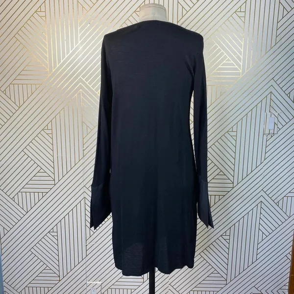 Jarbo Black‎ Merino Flared Sleeve Sweater Dress - Image 9