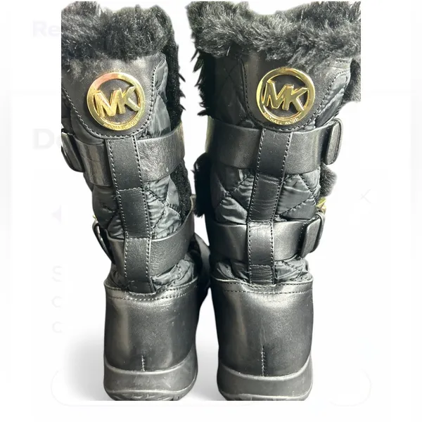Michael Kors Aaron Boot Black, Size:6.5 Women's Black Quilted Boots - Image 4