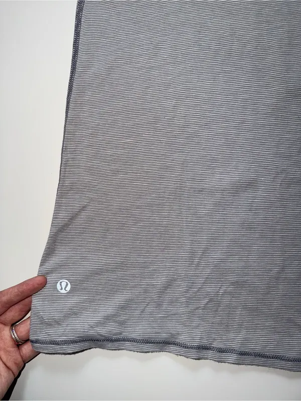 Lululemon Every Yogi Tank, Wee Stripe White Fossil, Fits Size S/M - Image 5