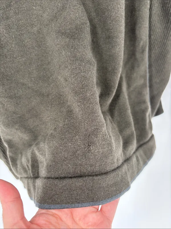 Smartwool green ribbed zip jacket xl - Image 6