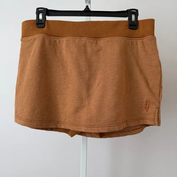 Free People Movement L Brown Skort Mini Activewear Yoga Athleisure‎ Workout Gym - Image 2