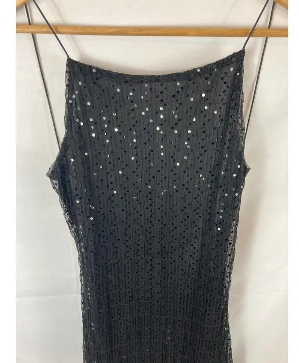 Black Market Embellished open back dress size medium - Image 2
