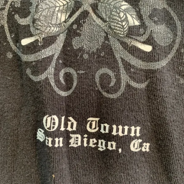 Y2K Yachtclub Pirate Queen T Shirt XL Old Town San‎ Diego CA Graphic Top Bling - Image 4