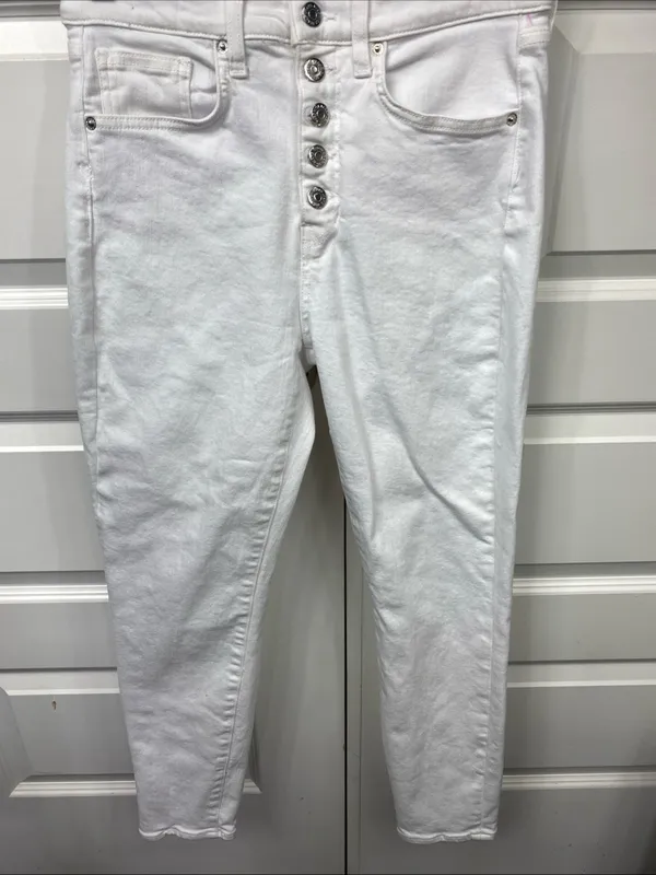 Veronica Beard Debbie High Rise Sz. 29 Ankle White Skinny Jeans 26” Inseam - Image 5