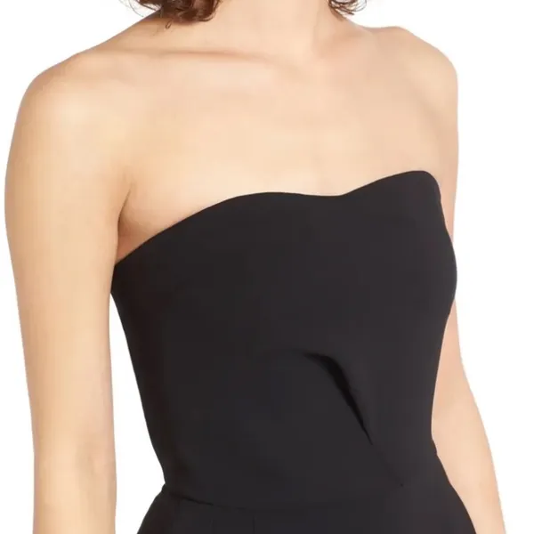 Trouve NWT strapless jumpsuit Size S Black - Image 4