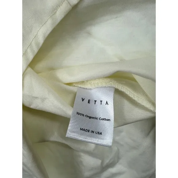 Vetta Sleeveless Button Down‎ Shirt Ivory Collared Top XS - Image 6