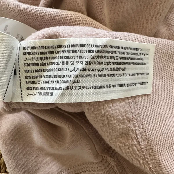abercrombie fitch hoodie women xsmall XS Dusty Rose pink logo. - Image 11