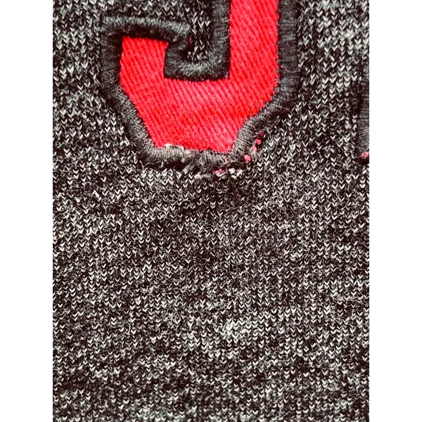Colosseum Athletics Women's L Embroidered Gray OSU Ohio State Buckeyes Sweatshirt Vintage Look - Image 5