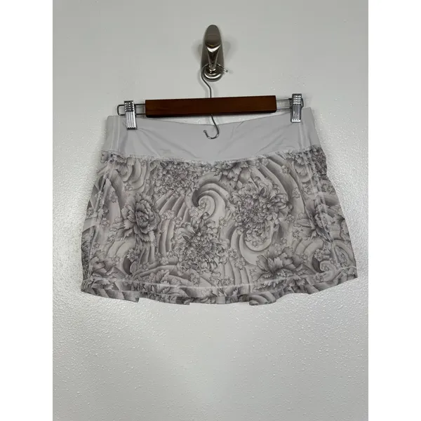 Lululemon Pace Rival Skirt Regular Mini Twine White Multi Floral Tennis Skirt 6 - Image 5