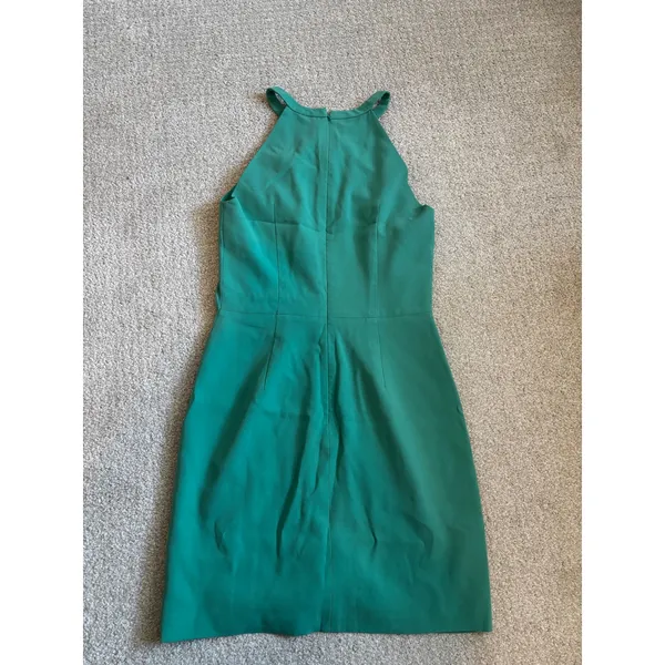 Tibi New‎ York Halter Dress 4 Teal Green Layered Cocktail Sheath - Image 6