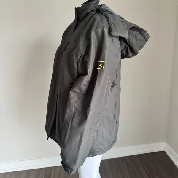 MOERDENG Waterproof Ski Jacket Warm Winter Snow Mountain Windbreaker Jacket Gray Size XL - Image 3