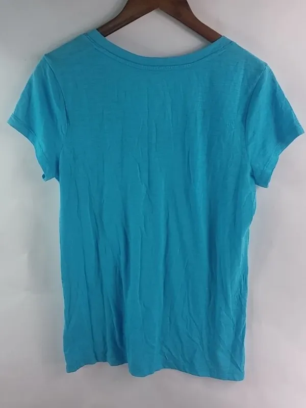 SO L Turquoise Short Sleeved Tee Top - Image 2