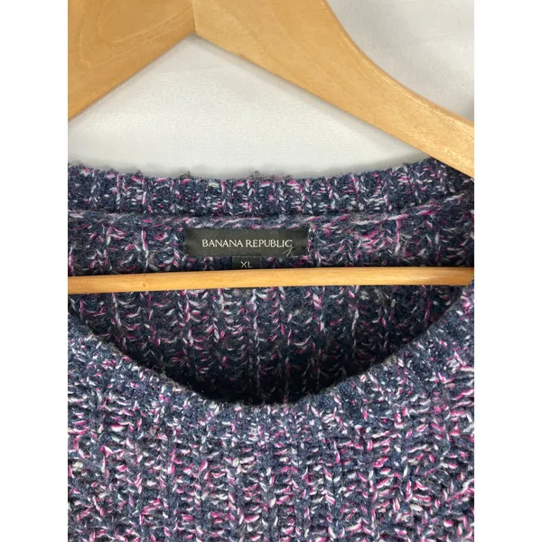 Banana Republic Mixed Knit Thick Knit sweater Size XL - Image 3