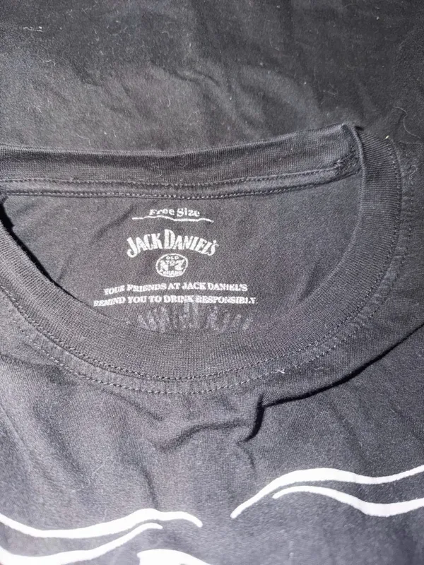 Jack Daniels Black T-Shirt with White Tennessee Whiskey Print - Image 3