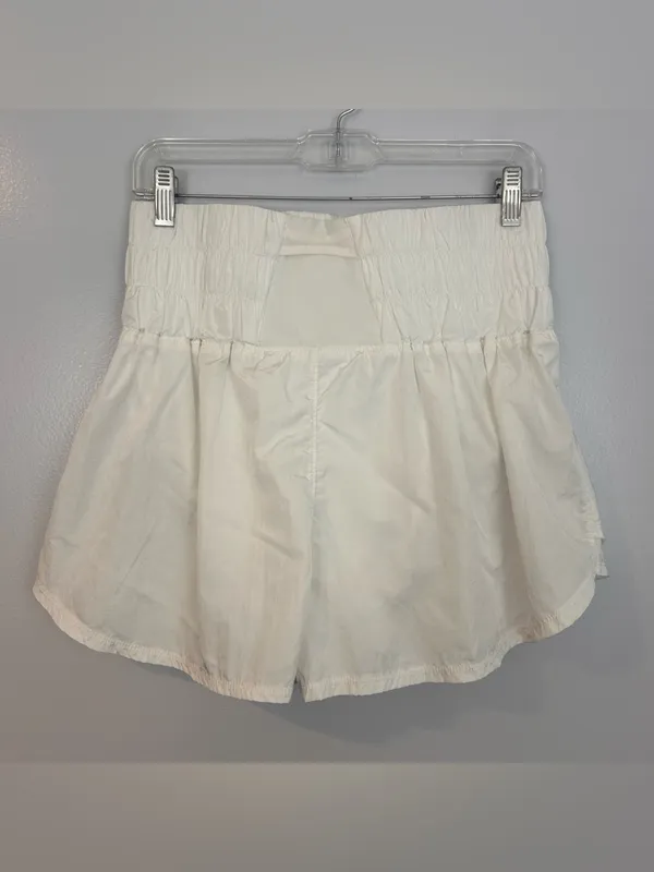 Free People Movement The Way Home High Waisted White Activewear Shorts Large - Image 10