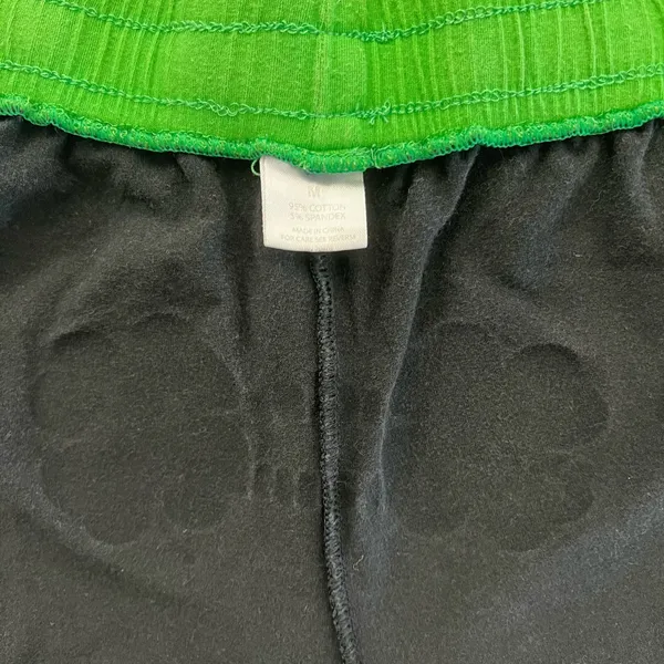 Black Green Running Shorts Size M - Image 5