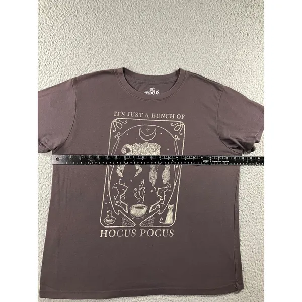 Disney Hocus Pocus Graphic Tee Womens XL Brown Goth Tarot Sanderson Sisters Tee - Image 10