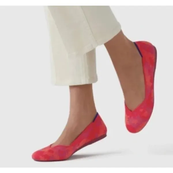 Rothy’s Red (Rare) Botanicamo Flats Women's Sz. 10 - Image 2