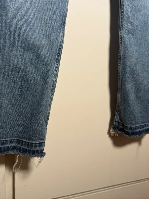 Everlane Original Cheeky Classic Blue Womens Straight-Leg Jeans 24R - Image 2